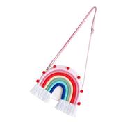 Cabilock Charm de Mochila Arcoíris para Niñas Decoración Colgante para Habitación Infantil Bolso Bandolera Bonito Diseño Arcoíris para Uso Diario y Decoración de Pared