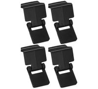 Cabilock Cierres Seguros para Terrarios de Reptiles y Tortugas, Accesorios de Plástico Negro, Pack de 4 Piezas para Evitar Fugas en Terrarios Tropicales