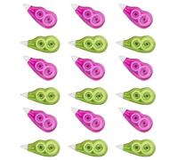 Cabilock Cinta Correctora Escolar 18 Piezas 12 M Capacidad Grande Colores Surtidos Juego de Cintas Adhesivas para Estudiantes Papelería Material Escolar Uso en Escuela y Color Aleatorio