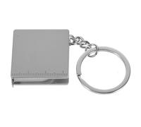 Cabilock Cinta Métrica Metálica Retráctil 1 Metro Llavero Compacto y Bloqueo Deslizante para Uso en Hogar y Actividades al Aire Libre