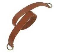 Cabilock Cinta para Cortinas de PU Cuero Resistente con Hebillas Decorativas Fácil Instalación sin Herramientas Cuerda para Sujetar y Organizar Cortinas Interiores Color Marrón Práctico y