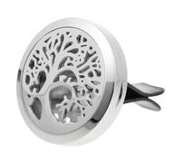 Cabilock Clip de difusión de aceite esencial rejillas de ventilacion clip de ventilación del difusor de aire del coche difusor de perfume para coche clip de aroma hueco Acero inoxidable