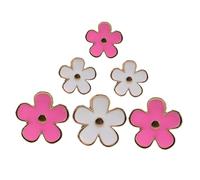 Cabilock Clip Decorativo De Margaritas Para Ventilación De Coche 6pcs Ambientador De Coche Accesorio De Metal