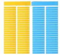 Cabilock Clips para Bolsas de Basura Pequeñas de Plástico Antideslizantes Tamaño Pequeño Colores Azul y Amarillo Pack de 100 Unidades para Fijar Bolsas Cubos de Basura Cocina Baño y