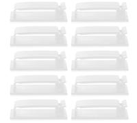Cabilock Clips para gestión de cables 50 unidades soporte para cable con adhesivo fuerte para escritorio y uso doméstico organizador de cables blanco PA66