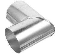 Cabilock Codo para Chimenea de 10 Cm, Conducto Metálico de 90 Grados para Estufa de Calefacción, Escape de Humo para Cocina y Estufa de Gas, Accesorio Resistente para Ventilación Doméstica