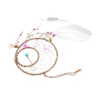 Cabilock Colgante Atrapasueños Murano Blancas Para Decoración Del Hogar y Dormitorio Filtra Malos Sueños y Aporta Buenas Energías
