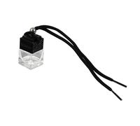 Cabilock Colgante de Perfume para Coche de Vidrio 5 Piezas Negro, Botellas Difusoras Colgantes, Decoración Automotriz para Aroma Interior, Uso Diario y Viaje