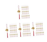 Cabilock Colgantes De Dragón para Año Decoraciones Chinas De Bonsái Adornos Zodiacales De Suerte Y Prosperidad Decoración De Puertas Y Paredes para Festival De 20 Piezas X 4