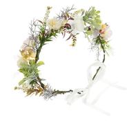 Cabilock Collar de Flores Artificiales para Perro y Gato, Tejido Lazo, Accesorio Elegante para Bodas y Retratos de Mascotas