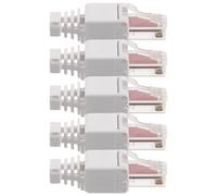 Cabilock Conectores Rj45 Cat 6 Gigabit Ethernet, Enchufe Modular Pasante de Plástico, 5 Piezas, para Cables de Red de Alta Velocidad en Oficina y Hogar, Compatibles Cable Utp