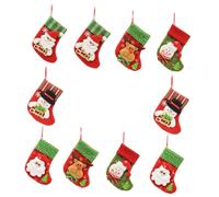 Cabilock Conjunto de Calcetines Navideños Multifuncionales para Decoración de Árbol y Almacenamiento de Dulces Bolsas de Navidad para Hogar y Fiestas
