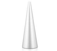 Cabilock Cono de Espuma Artesanal Blanco sin Terminar para Proyectos de Arte y Decoración, Versátil y Fácil de Fijar, Adecuado para Fiestas de Compromiso y Showers