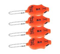 Cabilock Contador de Golpes de Golf Manual Mini, 4 Piezas Naranja con Números Negros, Equipo de Golf Portátil para Competición y Registro de Puntuación Preciso en Partidas al Aire Libre