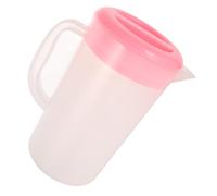 Cabilock Contenedor de Bebidas de Gran Capacidad con Tapa Jarra de Agua y Frío de Plástico para Zumo y Frío Rosa