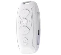 Cabilock Control Remoto Inalámbrico para Cámara Selfie y Ebooks, Blanco | Control a 10 Metros, sin Tocar Pantalla, USB Incluido, Uso Trípode de Mesa