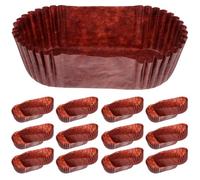 Cabilock Copa para Hornear Forma de Barco Resistentes Altas y Grasa para Cupcakes Muffins y Decoraciones de Fiestas Unidades Chocolate