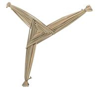 Cabilock Cruz de Santa Brígida Tejida a Mano en Junco Natural, Decoración Tradicional Irlandesa para Pared, Adorno Religioso Rústico para Bendición del Hogar y Festivales Católicos