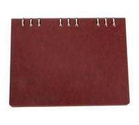 Cabilock Cuaderno de Notas Cubierta de Cuero Marrón B5 Cuaderno de Anillas Recargable Papel Liso para Oficina Escuela y Viajes y Diario Personal