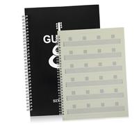 Cabilock Cuaderno de Partituras A4 para Guitarristas Libro de Música Portátil Páginas para Notas y Acordes Papel Duradero sin Manchas Adecuado para Práctica y Enseñanza Musical