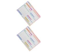 Cabilock Cuaderno de Presupuesto Diario y Semanal B5 Libro de Finanzas sin Fecha Cuaderno para Registro de Gastos y Facturas Planificador Financiero Portátil 2 Unidades