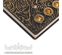 Cabilock Cuaderno Vintage con Tapa Dura Fénix Papel Rayado para Escritura Diario Retro para Viajes y Notas Regalo Elegante para Amigos y Familia