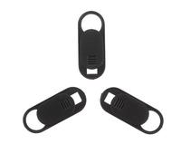 Cabilock Cubierta de Cámara Web Negra 3 Piezas, Protector Ultradelgado de Lente Abs para Portátiles y Teléfonos, Tapadera de Privacidad Fácil de Usar para Seguridad Informática