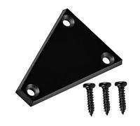 Cabilock Cubierta Metálica para Varilla Tensor de Guitarra Eléctrica Tornillos Negros Diseño Ergonómico Superficie Lisa y Resistente para Reparación y Mantenimiento de Instrumentos