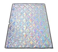 Cabilock Cubierta Protectora para Congelador Horizontal Semi-Redondeada 100x70 Cm, Funda Aislante Doble Cara Resistente al Frío y Rayos Láser para Frigoríficos Exteriores y Congeladores