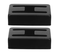 Cabilock Cubiertas Metálicas en Forma de H para Pastillas de Guitarra Eléctrica 1 Par Negro Protección contra Ruido y Mejora de Sonido para Estudio y Presentaciones en Directo