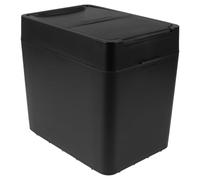 Cabilock Cubo de Basura Portátil para Coche con Tapa, Contenedor Compacto de Abs Resistente, Organizador Multiusos para Vehículos, Suv y Camiones, Adecuado para Mantener Limpio el Interior