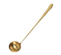 Cabilock Cuchara de cocina de acero inoxidable: cucharón de cocina de 10,22 pulgadas, resistente al calor, mango ergonómico para chefs que sirven sopas, ollas calientes y guisos.