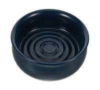 Cabilock Cuenco de Afeitar Multiusos y Elegante Textura en Espiral de Cerámica para Hombres Adecuado para Uso en Casa o Viajes