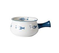 Cabilock Cuencos de Porcelana para Cereales Cuencos de Sopa de Cebolla Francesa con Mango Cuencos de Cerámica para Sopa Cereal Estofado de Carne de Chile