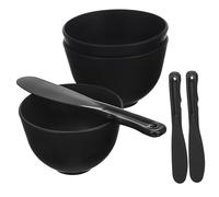 Cabilock Cuencos y Espátulas de Silicona para Aplicar Mascarillas Faciales Resistentes y Reutilizables para Mezcla Precisa Salones y Cuidado Estético Reutilizable