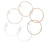 Cabilock Cuerdas de Guitarra Acústica de Acero al Carbono, Paquete de 6 Cuerdas para Guitarras Folk Tono Brillante y Mejor Agarre para Punteo
