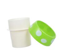 Cabilock Cute Mushroom Desktop Trash Can Small Plastic Wastebasket For Bathroom Kitchen Office Compact Space Saving Design Decorative Storage Bin