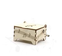 Cabilock De Caja De Música De Madera Caja De Música Decorativa Kit De Herramientas Musicales DIY Manualidades para Manualidades De Madera De Personalizada