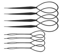Cabilock de para Hacer Moños de Plástico Negro, Herramienta Portátil 8 Piezas para Peinar el Cabello y Mantenerlo Ordenado en Fiestas y Banquetes