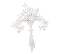 Cabilock Decoración Adhesiva de Pared con Aplique Floral Tallado Resina Adorno de Flor Calada para Embellecer Paredes y Paneles Diseño Francés