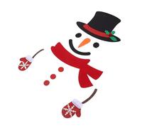 Cabilock Decoración Navideña De Muñeco De Nieve Fondo para Fotografía Adhesivo para Pared Festivo