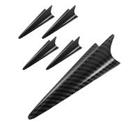 Cabilock Decoración para Antena de Coche Diseño de Aleta de Tiburón Negro, Material Abs Resistente al Sol, Lluvia y Polvo, Paquete de 5 Piezas para Vehículos y Camiones