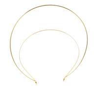 Cabilock Diadema de Doble Alambre Dorada de Hierro Hecha a Mano, Accesorio Único para Bodas y Fiestas Que Protege el Cabello y Realza el Disfraz de Diosa
