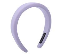 Cabilock Diadema de Esponja Gruesa en Color Púrpura Cadena Metálica, Banda Ancha Cruzada para Mujer, Accesorio Cabello en Tela Poliéster para Limpieza Facial y Maquillaje