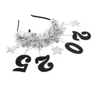 Cabilock Diadema de Estrella Digital Mujeres Tocado de Fiesta de Año Decoración de Diadema Aros Cabello para Celebraciones de Año