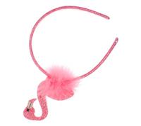Cabilock diadema de flamenco diadema lindo animal sombreros para adultos diademas divertidas para mujer diadema creativa accesorios para el cabello para mujeres diadema tropical Felpa rosa