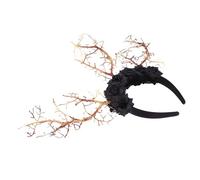 Cabilock Diadema De Ramas De Árbol Decoración De Diadema De Flores Simuladas Accesorio Para Cosplay Para Fiestas Temáticas Hecho De De Ciervo
