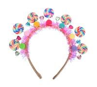 Cabilock Diadema Forma De Piruleta Linda Fiestas De Cumpleaños Disfraces Festivos y Accesorios Cabello De Niñas