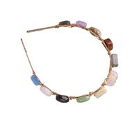 Cabilock Diadema Pelo de Moda Piedras de Colores, 1 Unidad, Tamaño Único, Diseño Elegante para Mujer y Niña, Adecuado para Playa, Fiesta y Uso Diario