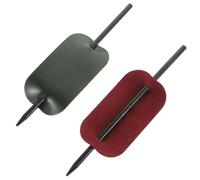 Cabilock Diademas de Cuero PU Cabello 2 Unidades Pinzas para Moño Vintage en Verde y Burdeos Accesorios para Coleta Cómodos y Resistentes Ideales para Uso Diario y Fiestas